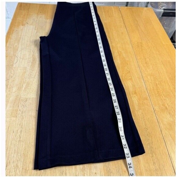 Tapata Wide Leg Capri Pants Navy Versatile Pockets High Waist Casual Large NEW - Picture 12 of 14